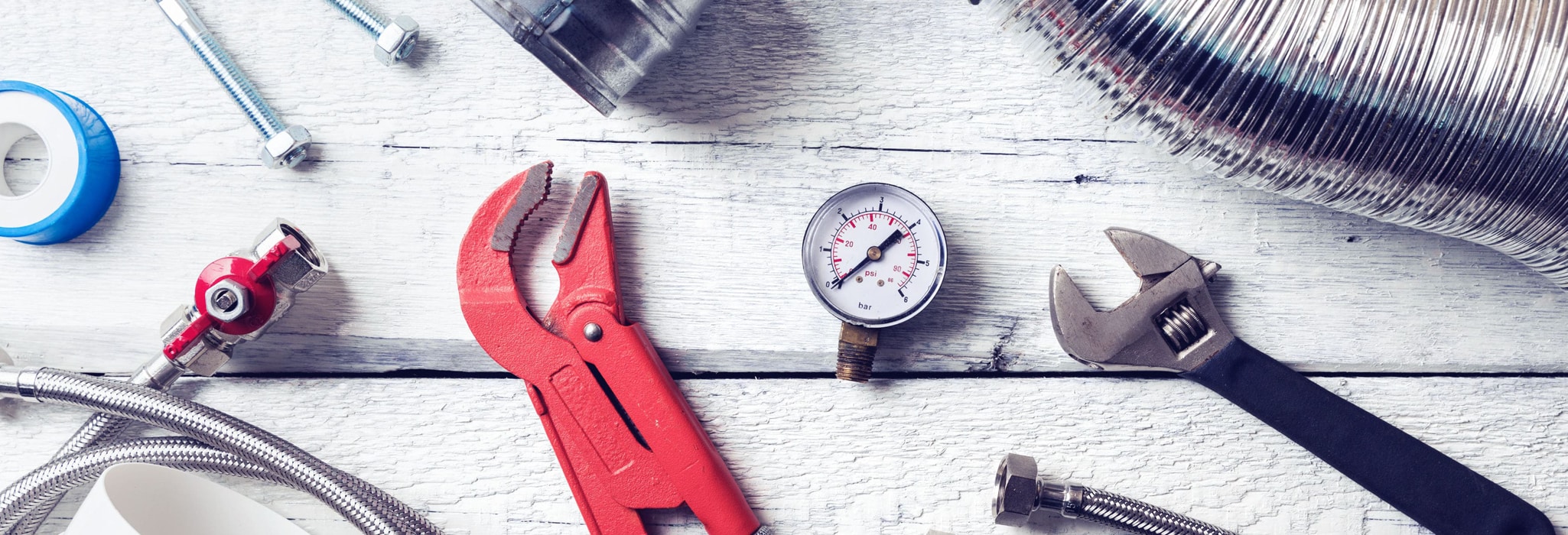 tools on a bench