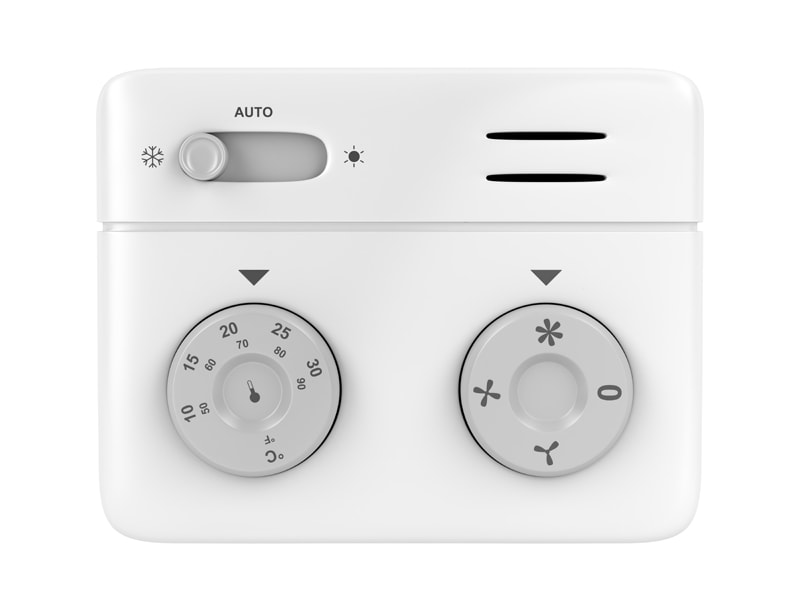 Air conditioner control panel (thermostat).