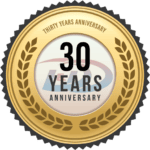Emblem for D&D Climate Control's 30 year anniversary.